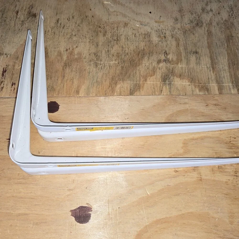 White Shelf Hangers 8x10 Set of 2